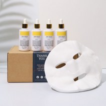 [추석 특별 이벤트] 코아코스 탄력 생기 골드 폭탄 앰플 4개 + 비건 순면 마스크시트 20매