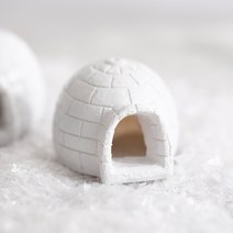 마블 이글루 모형-크리스마스장식 겨울소품 겨울디스플레이 트리꾸미기 오너먼트 트리볼 디스플레이 계절소품