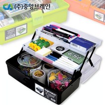 CA928 정리함/다용도보관함/화구박스/약상자/소품함/부품함/공구함/악세사리통/공구박스/구급함/중앙브레인, CA928 (검정)