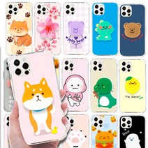 앤아트 LG Q92 투명 범퍼 케이스 + 그립톡 Q920 디자인 휴대폰