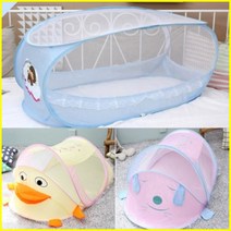 원터치 유아모기장 아동 아기 남아 여아 애기 신생아 침대 이동식 접이식 텐트 야외 그물망, 핑크, 유아 사각모기장