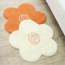 부드러운촉감 꽃모양 순면 아기방러그 촬영용 매트 아늑 주방 소품 원룸