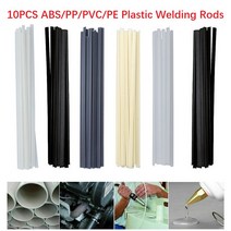 플라스틱 용접봉 200mm 길이 ABS PP PVC PE 스틱 5x2mm 용품 그레이 화이트 10 피스, 04 PE White, 04 PE White