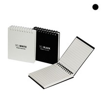 데이스토리 PP사각수첩 블랙 92x105