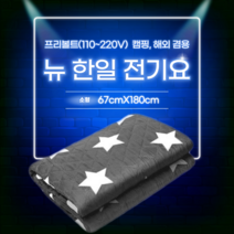 프리볼트 전기요(소형미니) 뉴 한일 전기요 캠핑용 해외 유학생 110V겸용, 1. 소형(랜덤)