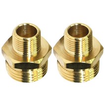 Interstate Pneumatics FGM016 1.9cm(3/4인치) GHT 수 x 1cm(3/8인치) 수 NPT 호스 피팅 - 2개 팩, 2
