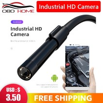 자동차 액세서리 1m 2m 5m 내시경 카메라 5.5mm 7mm ip67 방수 6leds adjustab 내시경 검사 otg usb for and, 5.5mm 1.5m