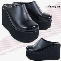 뮤즈몰 10cm하이 가벼운통굽 여성슬리퍼 (노블10)