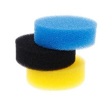 필터 스폰지 3 PCS 수족관 물고기 탱크 연못 섬프 분배기 원형 필터 매트 배수 스트레이너 직업