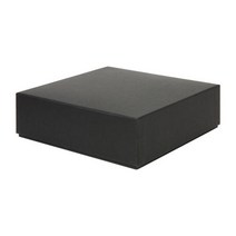 아트박스 지함 블랙색지 무지 가로넓적사각 2호 (07004843), 단품, 옵션선택:본품