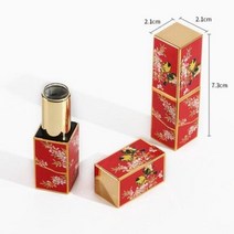 베이스젤오일 립글로스만들기 립글로즈만들기세트 립글로즈만들기세트청담언니 립글로즈만들기통 립글로즈 빈 립스틱 튜브 립밤 사각형 신선하고 우아한 중국 스타일 인쇄 립글로스 화장품 용기, 36.50pcs - 2
