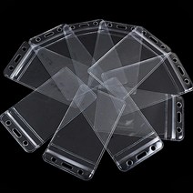 서후네 [10+10] 네임택 활용 투명 카드 홀더 다용도 명찰 출입증 케이스, 20개