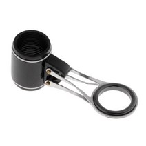 접이식 낚싯대 가이드 눈 팁 반지 스테인레스 스틸 프레임 및 세라믹 링이있는 DIY 폴 수리 키트 로드 빌딩, 블랙 실버, 21mm