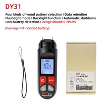 곡물 수분 측정기Digital Wood Moisture Meter Hygrometer Timber Damp Detector Tree Density Humidity Te, 01 DY31