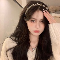 온리정 크리스탈 큐빅 블링블링 머리띠