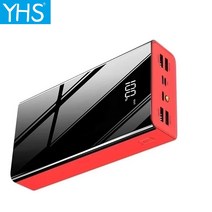 캠핑용파워뱅크 차박 인산철배터리 50000mah power bank 대용량 lcd, 빨간색