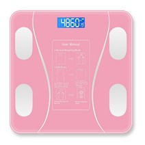 인바디체중계 Fat b mi Scale 디지털 인간 무게 Mi 저울 Bluetooth 호환 바디 저울 APP 분석기 소셜 앱 공, 03 Pink, 한개옵션1