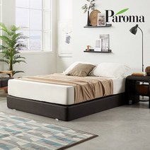 파로마 코니 투매트리스침대 프레임만Q, 초코브라운