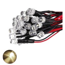 발광다이오드 LED 플랫형 와이어 12v 3파이 10개, 12V_3파이_플랫_웜화이트_10개