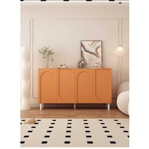 북유럽 사이드수납장 거실수납함 복도선반 협탁 거실, 크림 옐로우-160 포도어