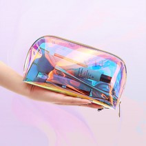 생활광장 PVC홀로그램파우치 여행용 대형