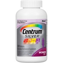 멀티비타민 Centrum 실버 여성 50세 이상 종합비타민 정제 - 2PC