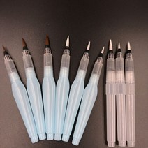 서예붓 세트 황모필 민화붓 고급 369 pcs 수채화 브러시 펜 아트 드로잉 그림 그림 펜 마커 워터 컬러 소프트 헤드 서예 드로잉 펜, 9개 세트 c