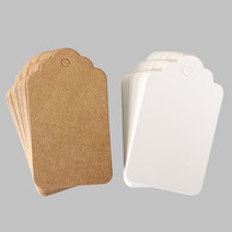 [펠트친구] 종이 라벨택(네임택)-구름(100장) [3328], 4*7 구름화이트