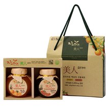 제주이야기 미인 화이바 꼬마 액상차 2종 선물세트, 한라봉차 200g + 오미자차 200g, 9세트