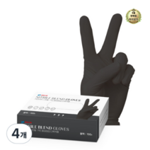 라이브잇 키친아트 니트릴 PVC 합성장갑 다목적용, 32개, 소(S), 블랙