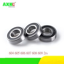 1-10pcs 604 605 606 607 608 609 2rs Rs 고무 밀폐형 깊은 홈 볼 베어링 미니어처, 1pcs 608-2rs