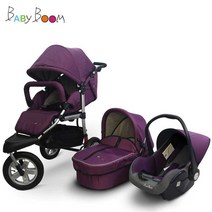 BabyBoom 유모차 자전거 오프로드 경량 좌식, 클래식 블랙 자전거