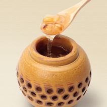 강원도 자연송이버섯 선물세트, 1box, 자연송이산꿀세트 도자기 400g