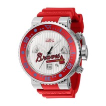 정품 남성 시계 Invicta 인빅타 MLB 애틀랜타 브레이브스 남성용 - 52mm. 레드 (42364) 모던.
