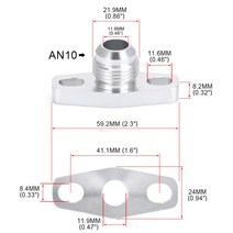 터보 오일 리턴/드레인 플랜지 어댑터 AN10 GT28 WX-OFG34, 한개옵션0