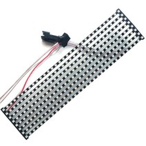 실내 RGB 풀 컬러 LED 모듈 WS2812 소형 스크린 32*8 도트 P5mm SMD2020 매트릭스 영어 문자 비디오 광, 01 1_03 Four PCS