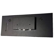 광고용모니터 12.3 인치 금속 케이스 바 모니터 1920*720 IPS 패널 디스플레이 지원 게임 콘솔/라즈베리 파, 01 영국 플러그