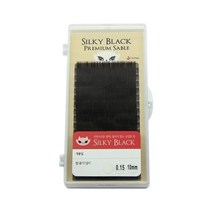 실키블랙 프리미엄 세이블. 속눈썹연장재료 밍크모, J컬  × 0.10mm, 7mm
