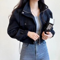 [레티고] 가을 프렌치 크롭 투포켓 야상자켓