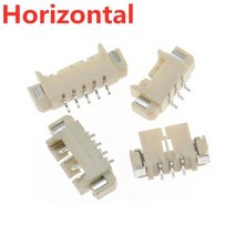 10PCS 125mm 커넥터 수평 SMD 수직직각 유형 수 JST 소켓 커넥터 234567891012P, 없음, Horizontal SMD+4P