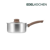 에델코첸 통3중 로부스토 편수냄비 18cm 에스프레소 브라운, 단품