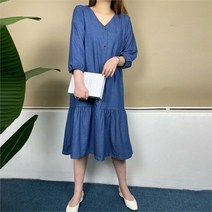 빅사이즈 204 엘렌청셔링반팔원피스 DBSG798