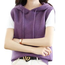 여성용 후드 베스트 하늘비즈 A31 F336M466