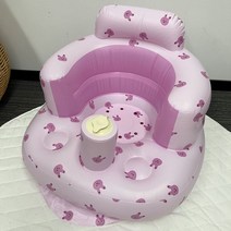 소파 다기능 귀여운 인쇄 아기 학습 의자 휴대용 풍선 식당 목욕 유아 액세서리, [02] B