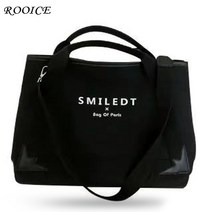 루이스 센스수납 레터링 빅사이즈 에코 숄더백 2color