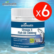 굿헬스 오메가3 피쉬오일 1000mg 150캡슐 6개