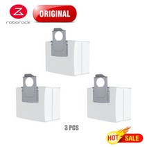 호환 오리지널 Roborock S7 MaxV Ultra 액세서리 먼지 상자 필터 메인 브러시 걸레 주머니 S7maxv + 청소기 예비 부품, 1 건, 방진 주머니 3개