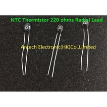 NTC 서미스터 100 옴 방사형 리드 직경 5mm 10 개 20 50 220, 10PCS