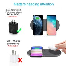 무선충전기30W 듀얼 15W 무선 충전기 고속 충전 패드 아이폰 14 13 12 11 프로 XS XR X 8 삼성 S21 3 2, 한개옵션0