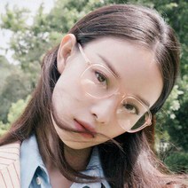 디엠몰 빅사이즈 투명 레트로 뿔테 안경테 쌩얼안경테 패션안경테